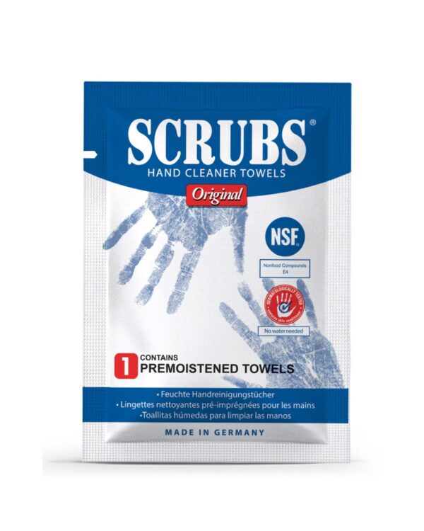 SCRUBS Hand Cleaning Towels – Single Sachet